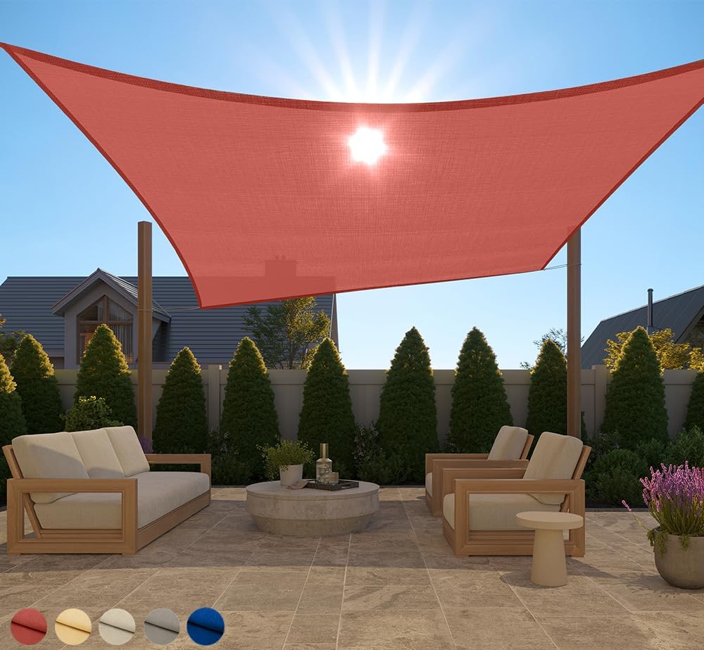 GORILLA GRIP Heavy Duty Sun Shade for Outdoor Patio 10x13 FT
