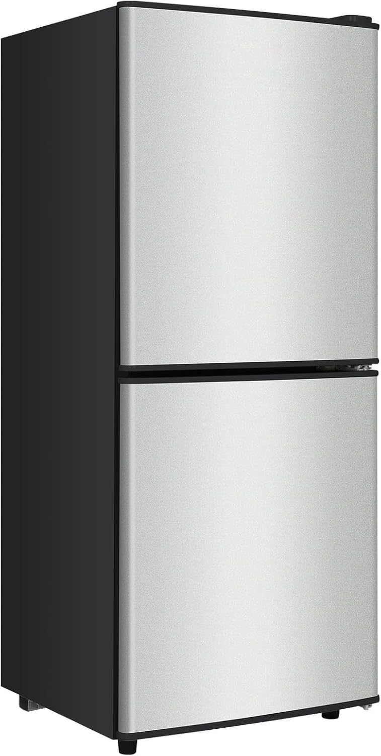 Compact Refrigerator with Freezer for Home, RV, and Dorm Use
