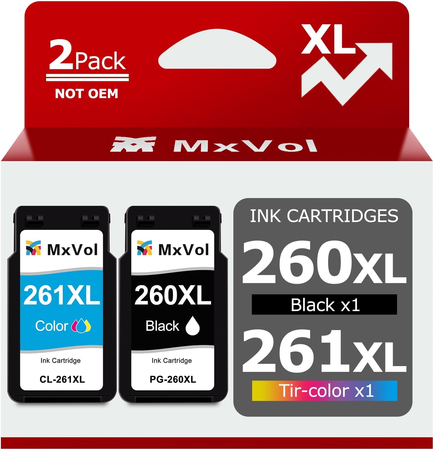 260XL 261XL Replacement Ink Cartridges for Canon Printers