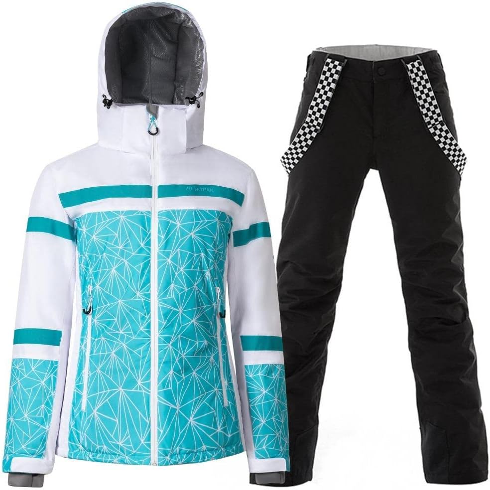 Women's Ski Jackets and Pants Set for Winter Sports Activities