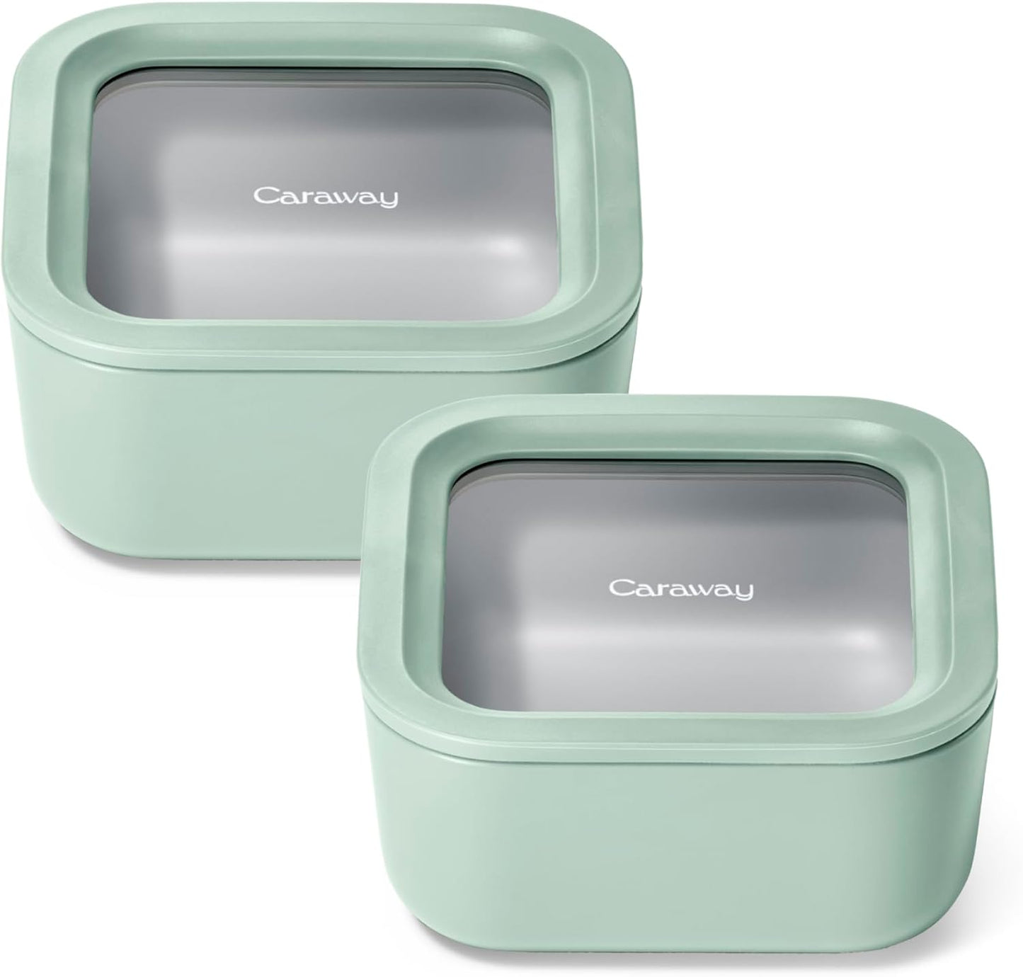 Caraway 2pc Glass Food Storage Set - Non Toxic & Versatile
