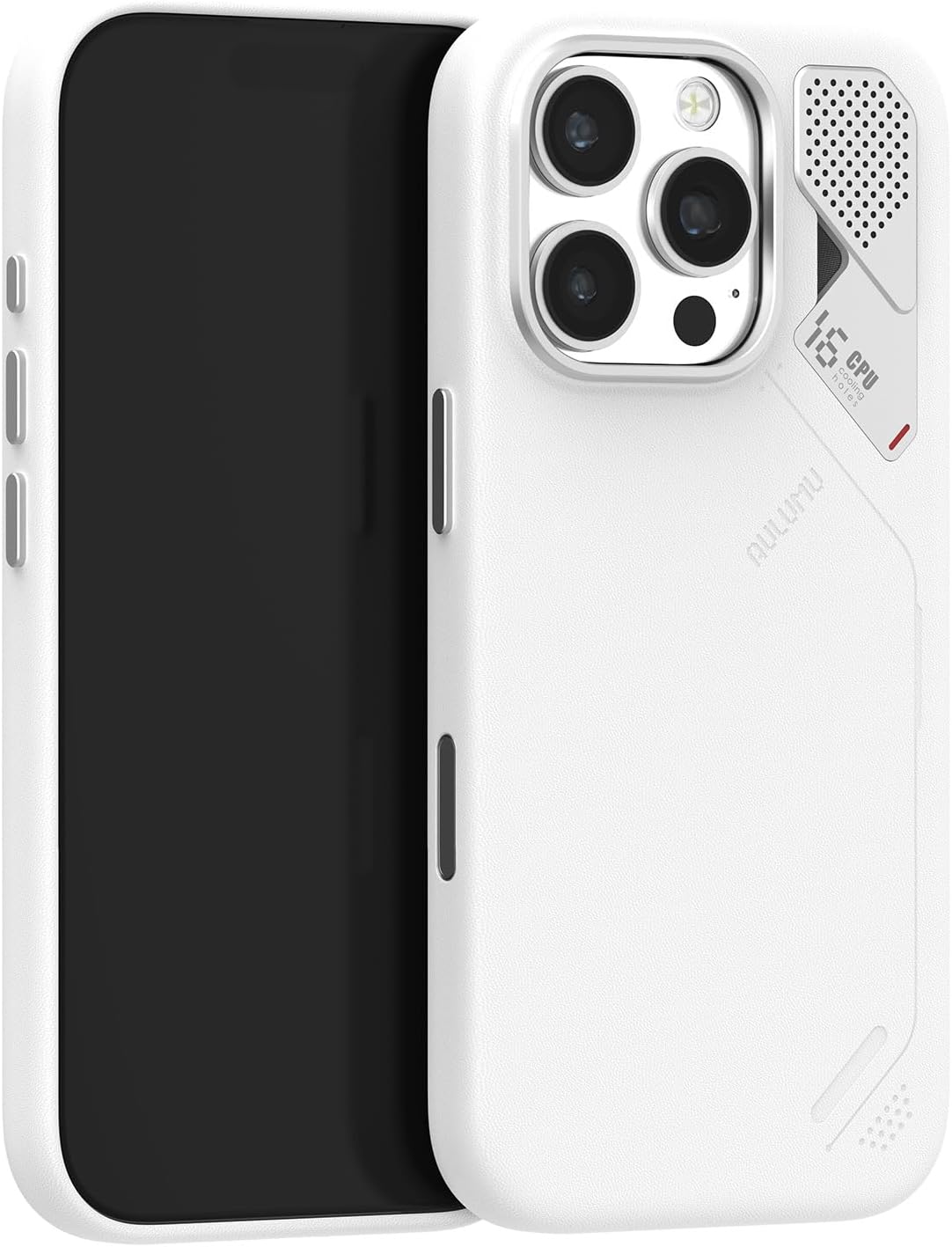 Aulumu A16 Vegan Leather Cooling Case for iPhone 16 Pro - Luxury