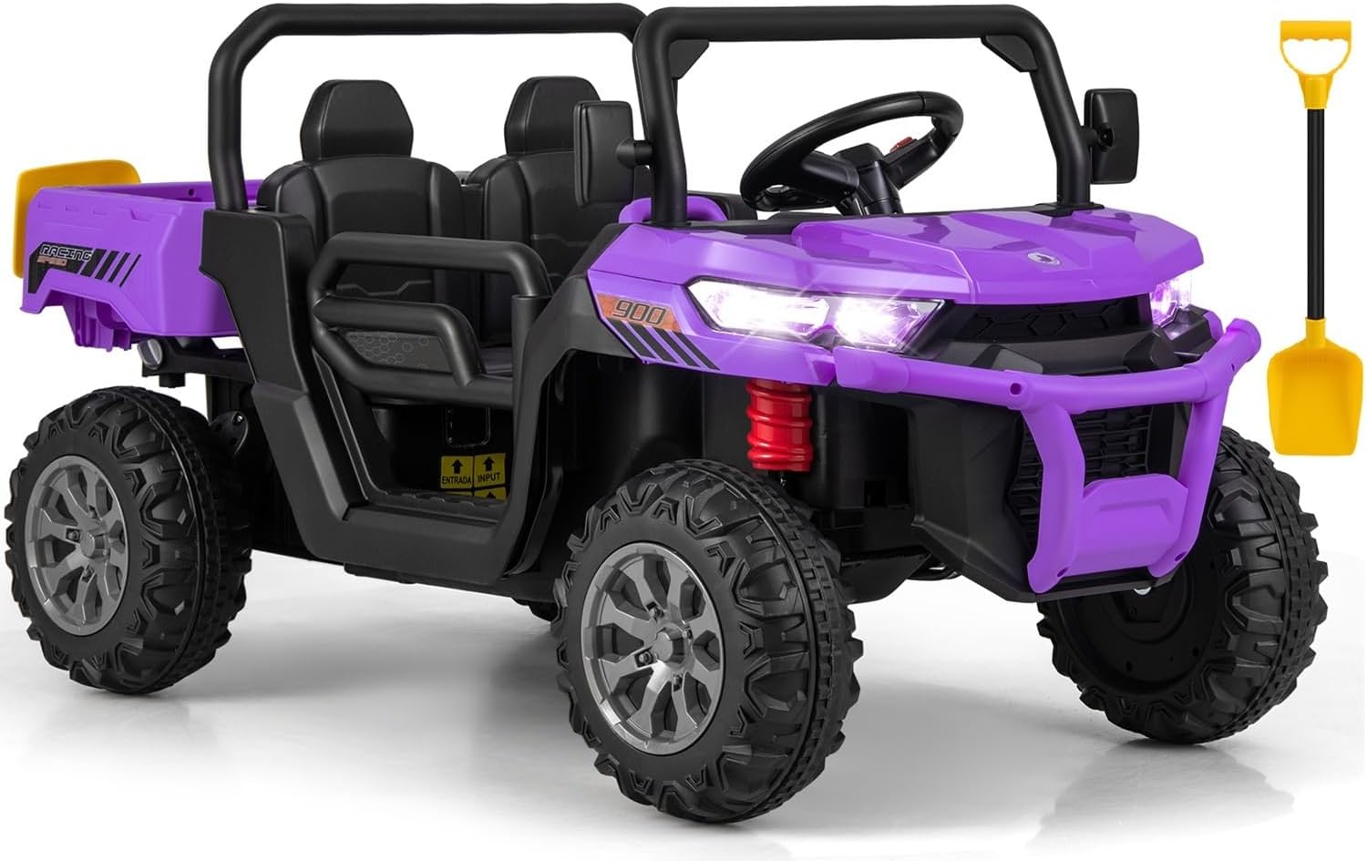 OLAKIDS 2 Seater Ride On Car with Remote Control for Kids