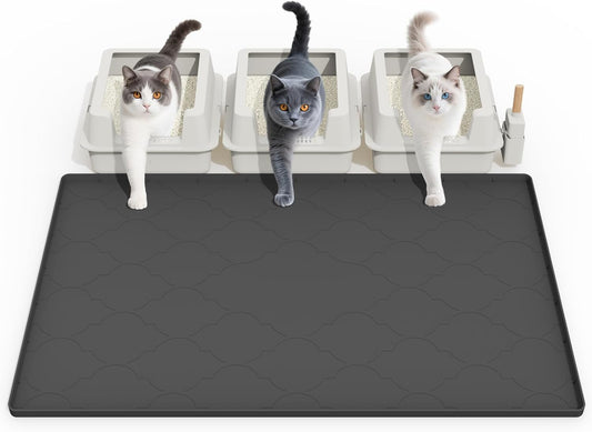 Large Silicone Cat Litter Mat for Easy Clean and Scatter Control