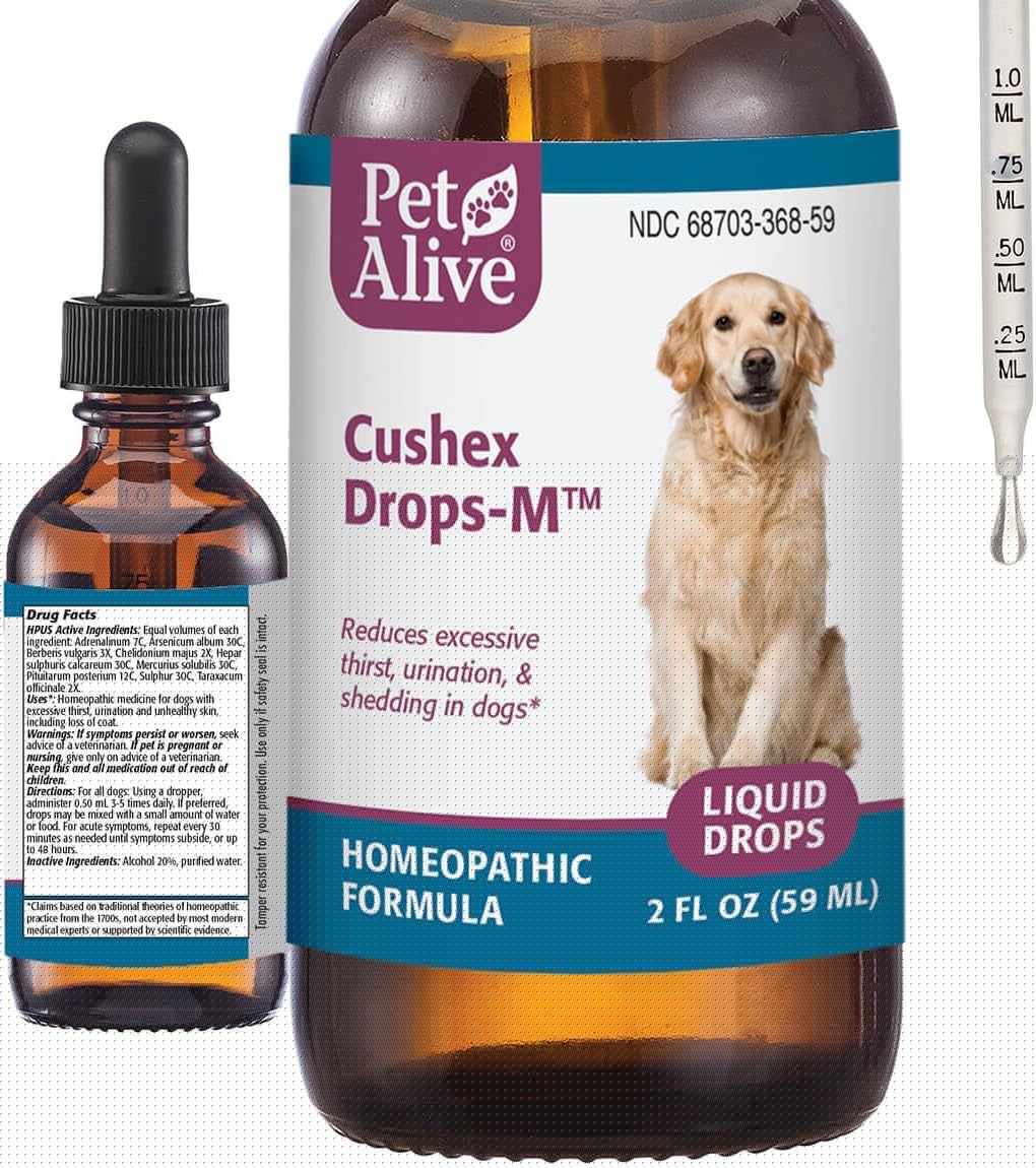 PetAlive Cushex Drops-M for Cushing's Disease Relief in Pets
