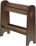 Pine Wood Saddle Rack Ideal Stand for Western Tack - Walnut