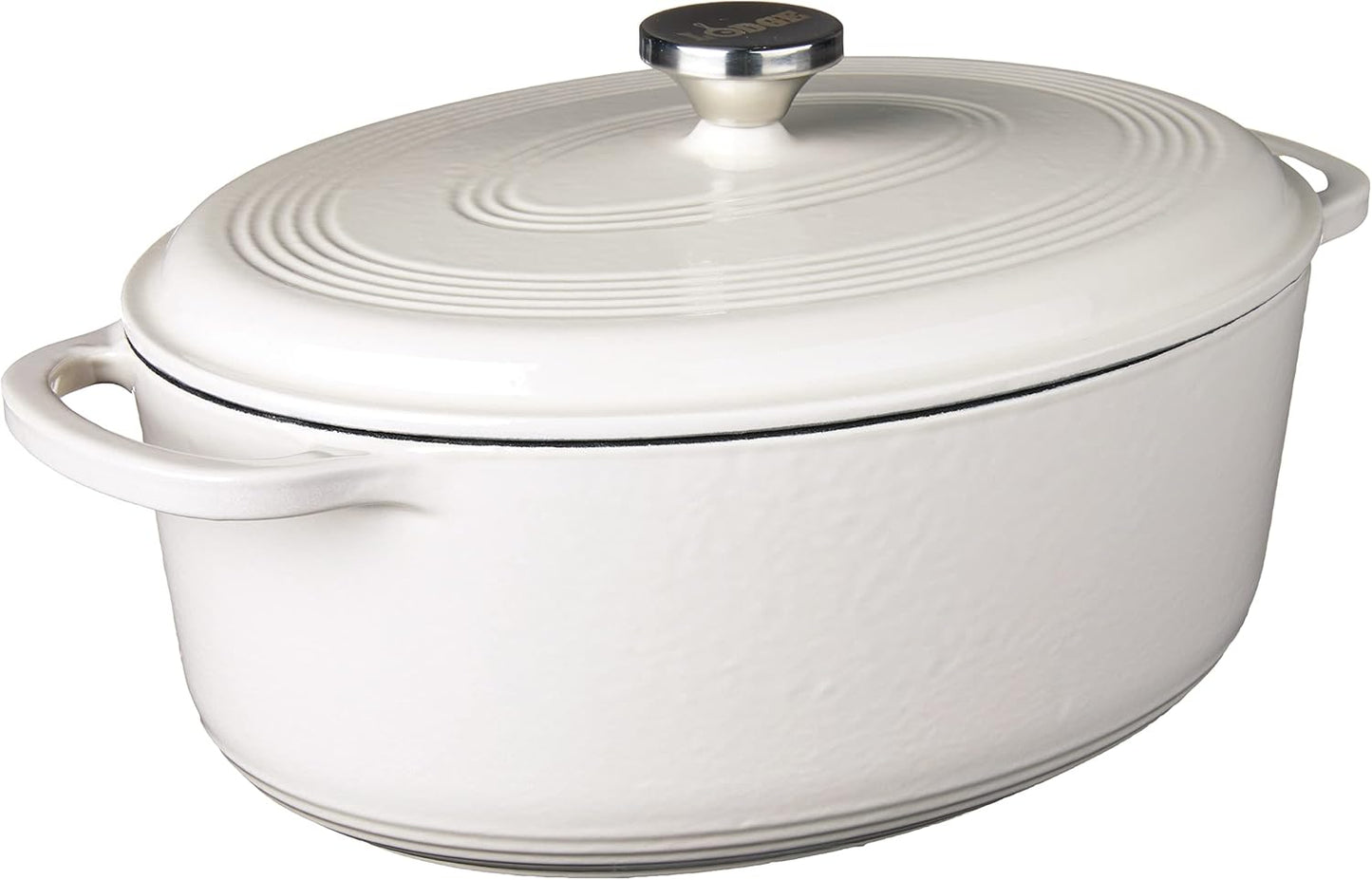 Lodge 7 Quart Enameled Cast Iron Dutch Oven for Versatile Cooking