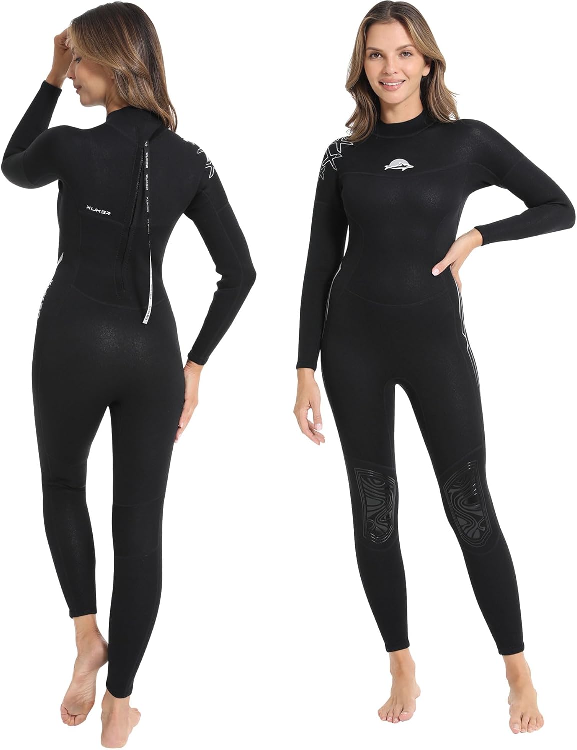 XUKER Neoprene Wetsuit for Water Sports - 2mm 3mm Full Body Suit