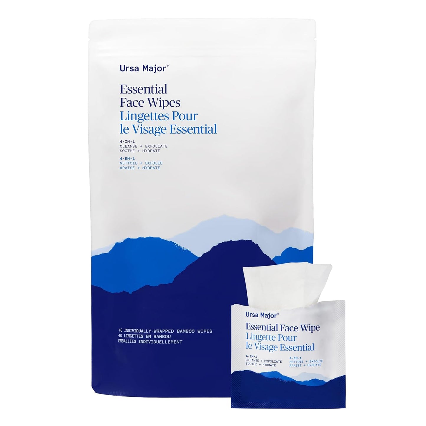 Ursa Major Essential Face Wipes for Clean and Hydrated Skin