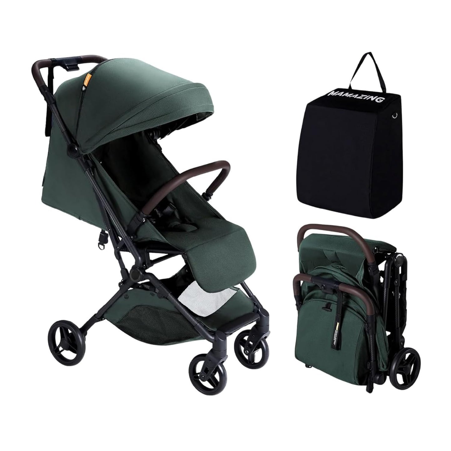MAMAZING Lightweight Baby Travel Stroller with Carbon Fiber Frame