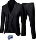 Men's 3 Piece Slim Fit Suit Set with Tie - Modern Tailored Look Offers