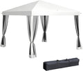 Outsunny 10ft x 10ft Pop Up Canopy Tent with Netting for Events