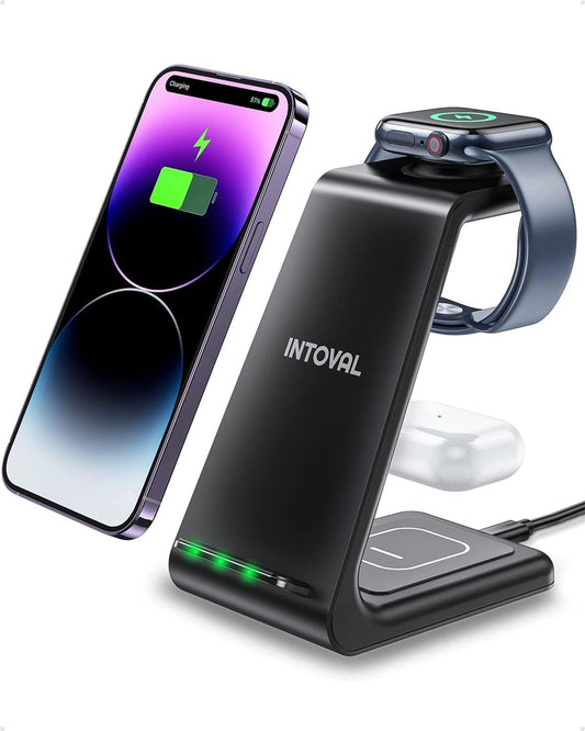 Intoval 3-in-1 Wireless Charger for Apple Devices