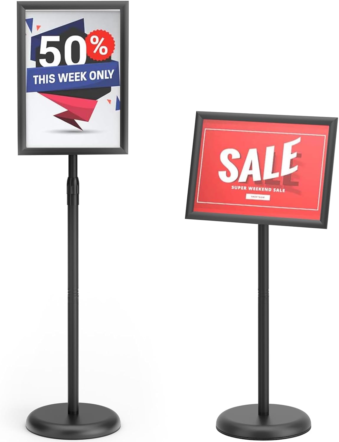 GUOHONG Heavy Duty Sign Stand for Adjustable Display Needs