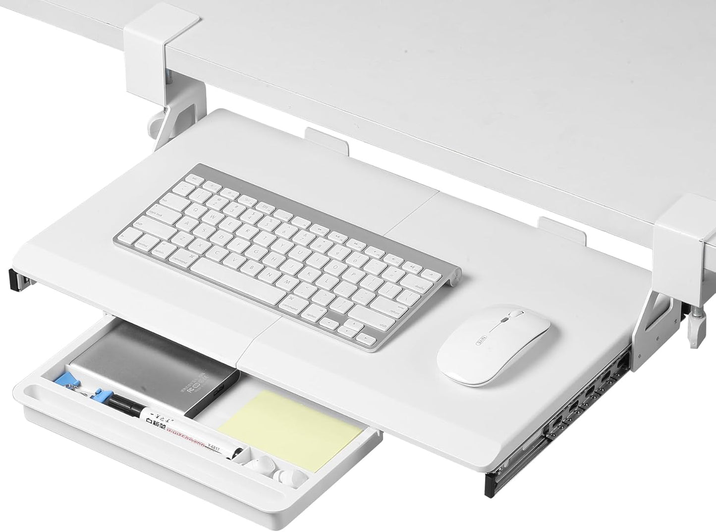 Ergonomic Pull-Out Keyboard Tray for Small Desks