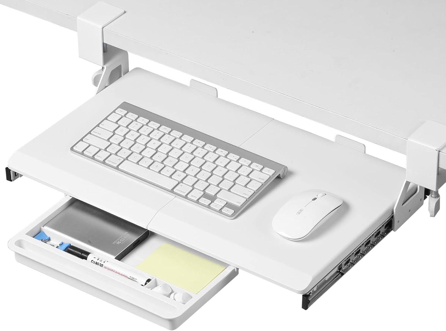 Ergonomic Pull-Out Keyboard Tray for Small Desks
