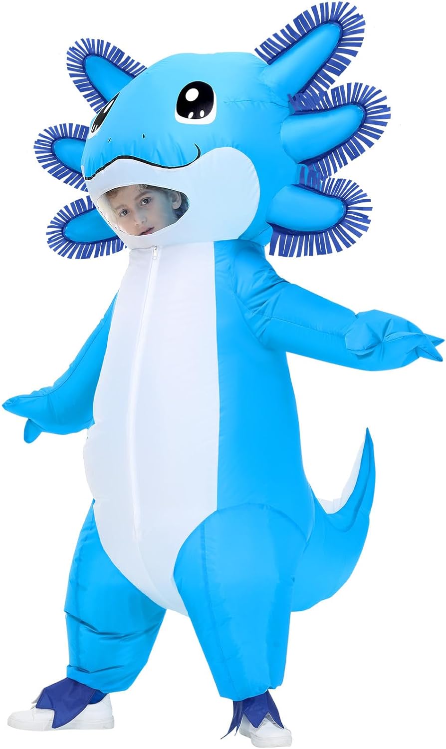 Stegosaurus Inflatable Axolotl Costume for Kids Halloween Fun
