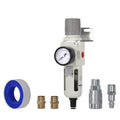 1/2 NPT Air Filter Regulator Combo Piggyback - 5 Micron Brass Element