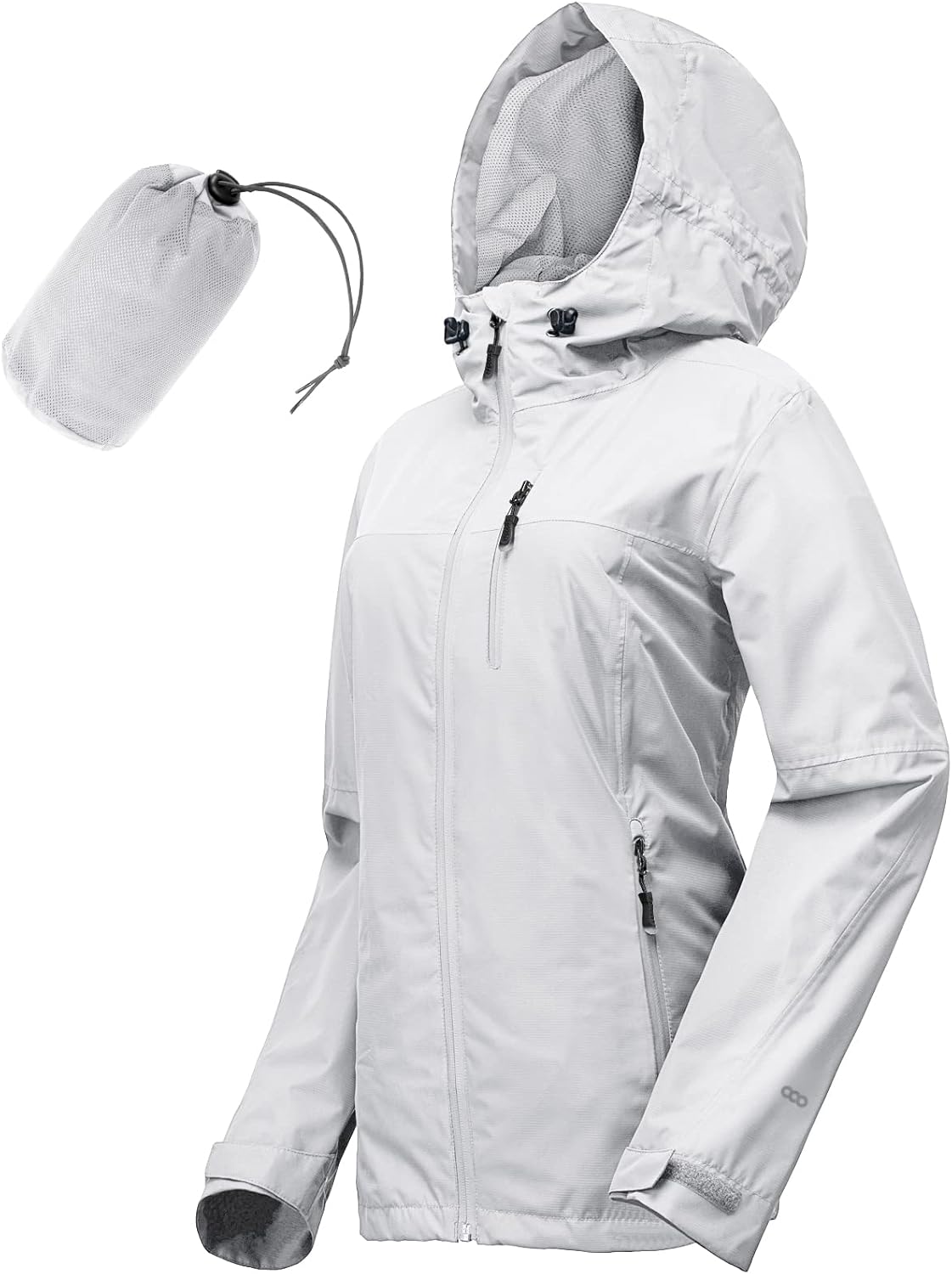 33,000ft Packable Rain Jacket for Women - Lightweight Waterproof