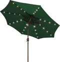 Blissun 9 ft Solar Umbrella with LED Lights for Outdoor Relaxation