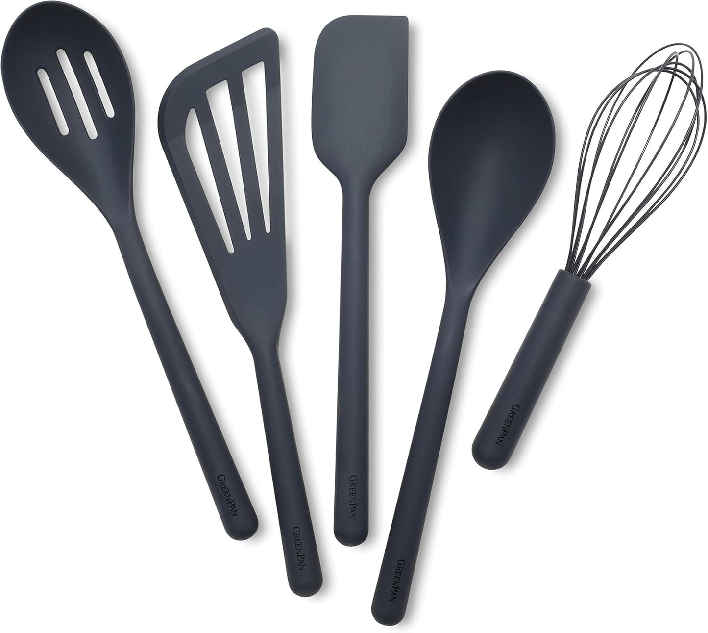 GreenPan Silicone 5 Piece Cooking Utensil Set for Every Kitchen