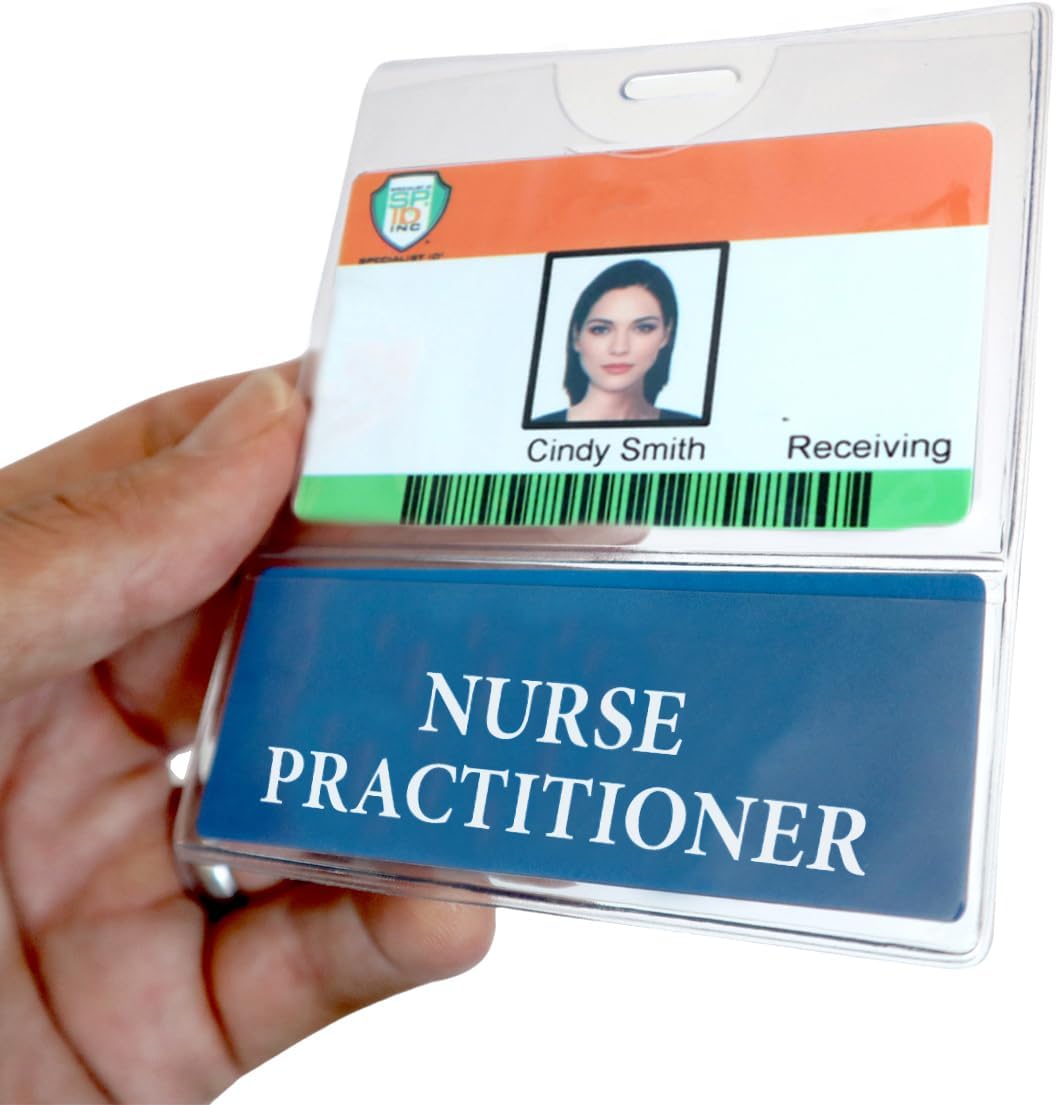 20 Pack Nurse Practitioner Badge Buddy & Holder Combo for ID