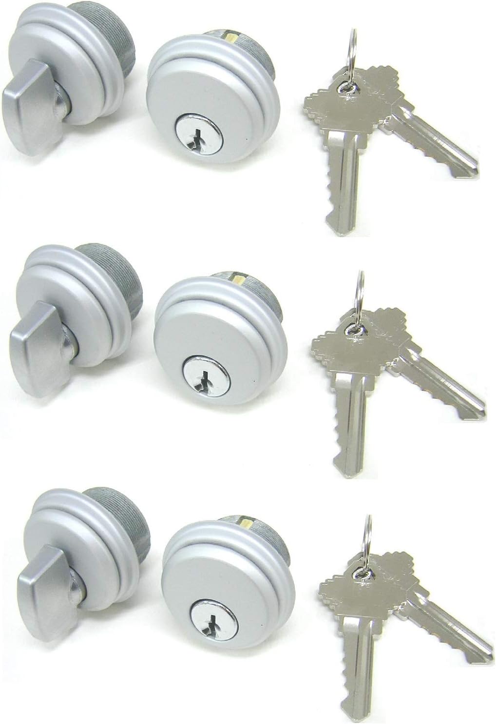 Storefront Door Mortise Lock Cylinder & Thumbturn Set for Security