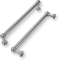 8 in Hole Center Brushed Satin Nickel Cabinet Pulls 10 Pack - Heavy