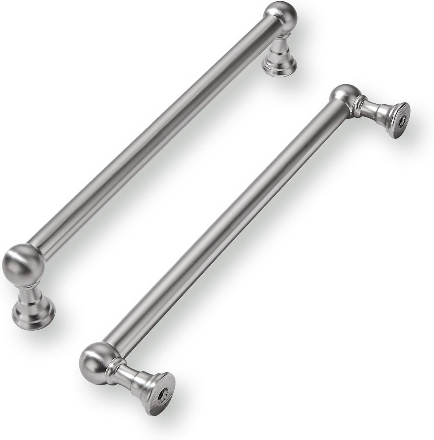 Durable 8 Inch Hole Center Brushed Satin Nickel Cabinet Pulls