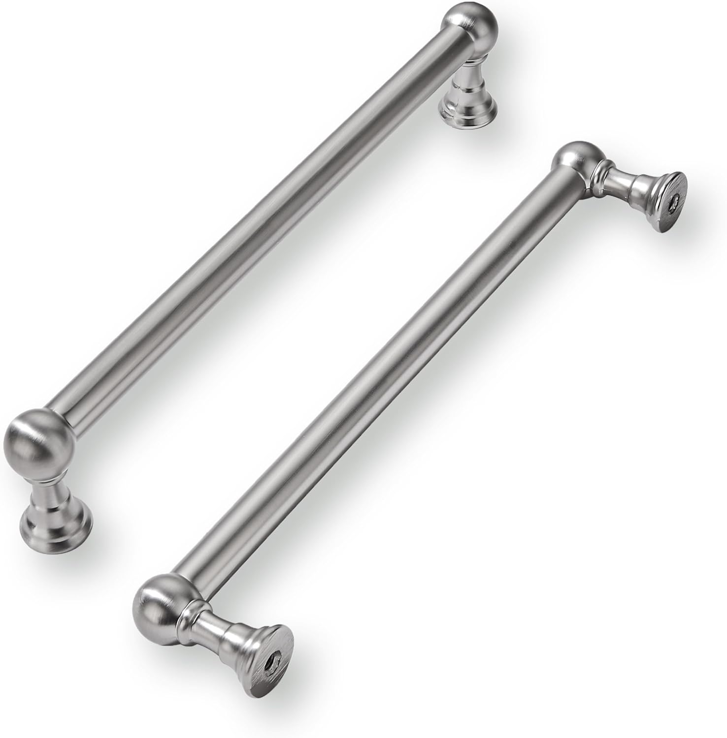 Durable 8 Inch Hole Center Brushed Satin Nickel Cabinet Pulls