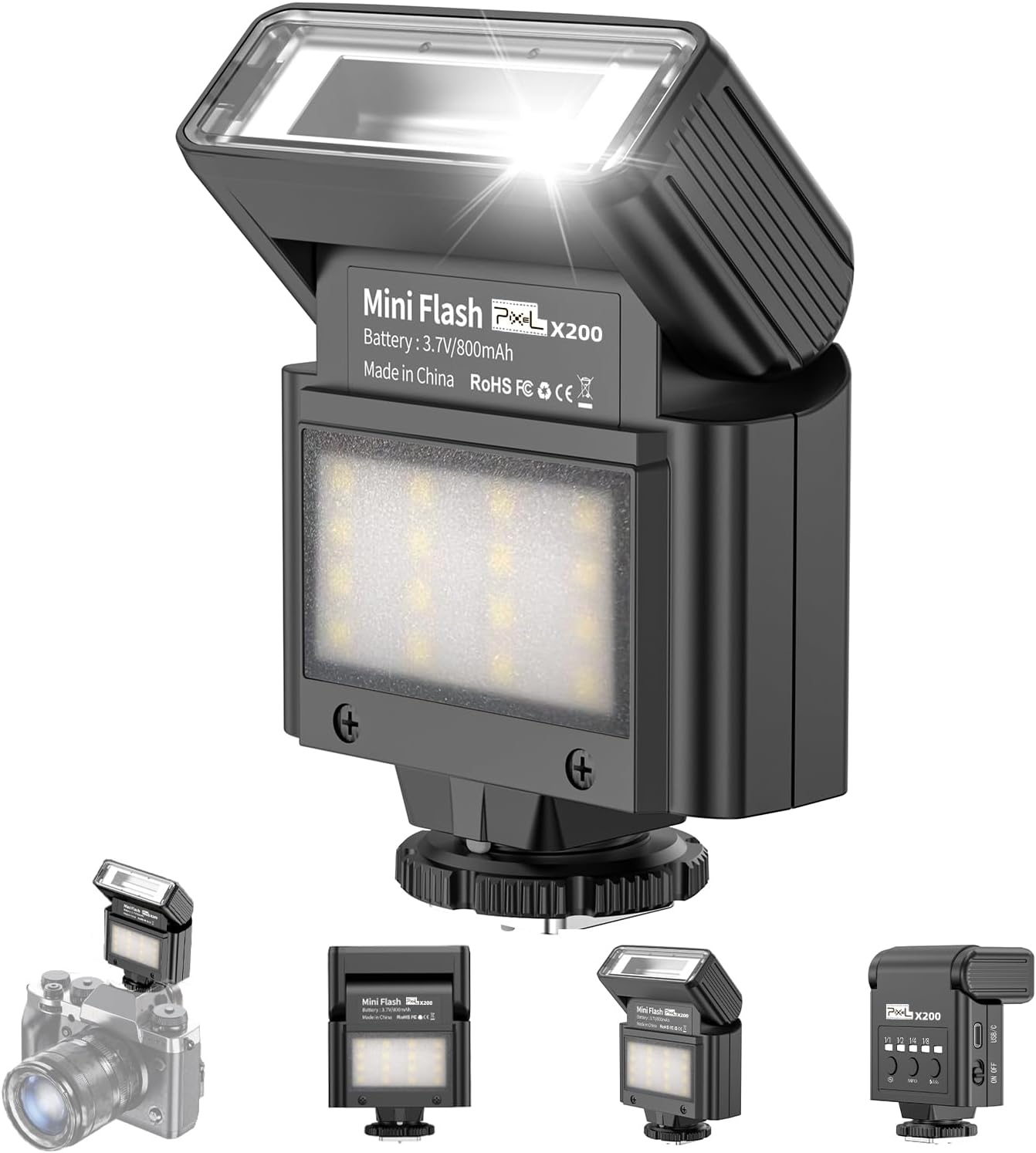 PIXEL Mini Camera Flash Speedlite for Versatile Photography