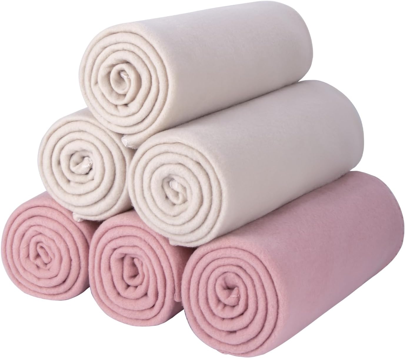Fleece Throw Blankets 6 Pack Bulk Soft Warm Cozy Travel Gifts
