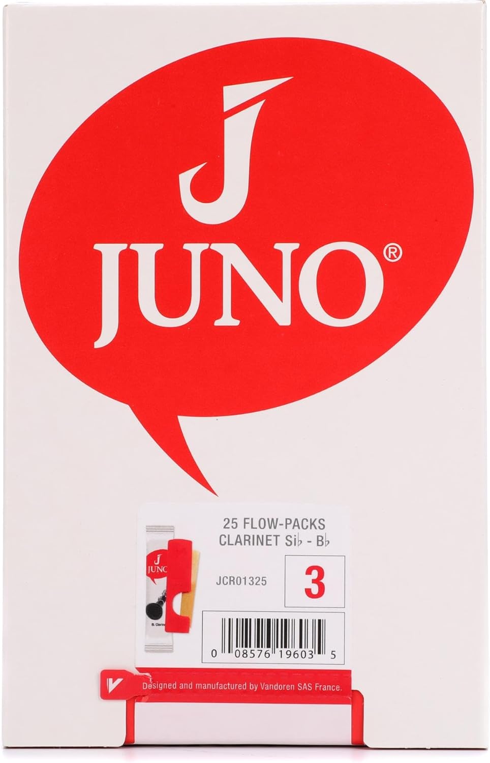Juno Vandoren Bb Clarinet Reeds Box of 25 for Beginners