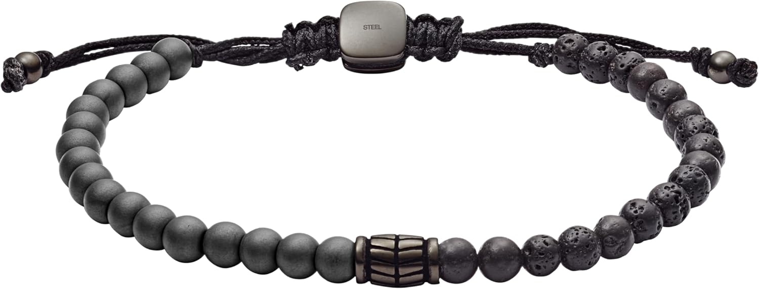 Fossil Men's Stylish Leather Bracelet