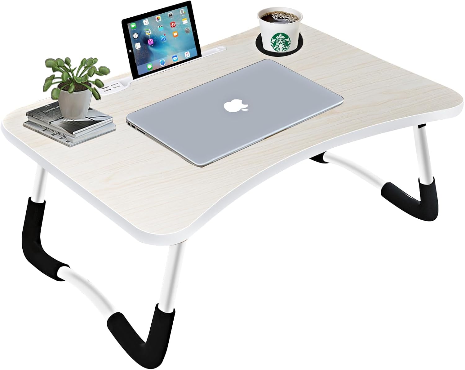 ICARE Laptop Bed Desk - Portable Workstation with USB Charge Port