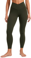 V Crossover High Waisted Leggings 25in - Butterluxe Women's Yoga Fit