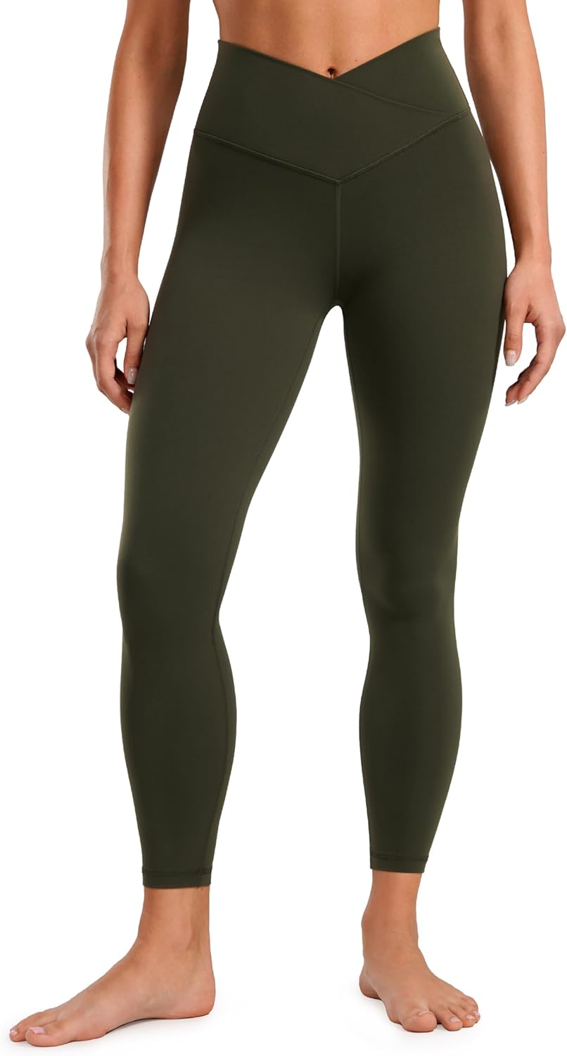 CRZ YOGA Butterluxe Crossover Waist Leggings for Comfort