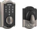 Schlage BE375 CAM 619 Touch Camelot Deadbolt - Keyless Satin Nickel