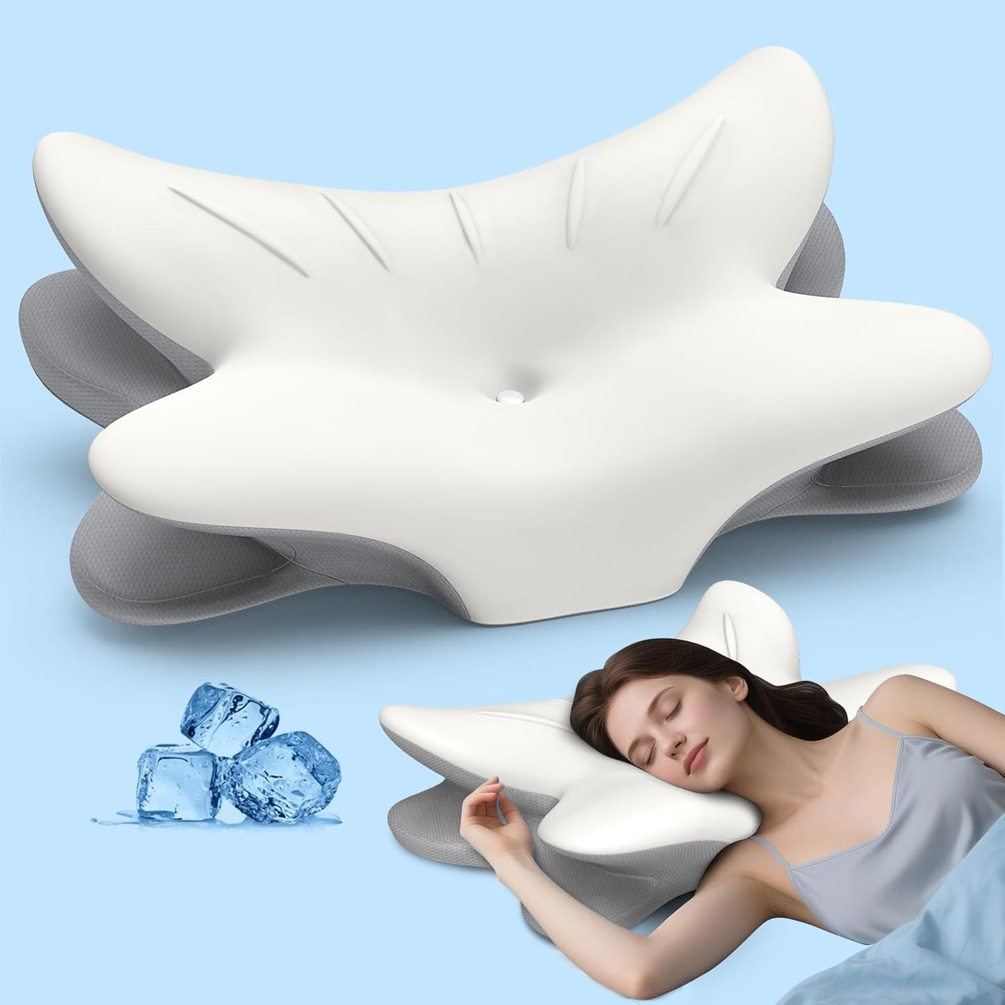 Cervical Neck Pillow for Pain Relief and Ergonomic Comfort