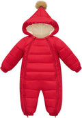 Baby Snowsuit for Newborns - Warm Hooded Winter Jumpsuit