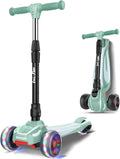 LOL-FUN Toddler Scooter for Kids Ages 3-12 with LED Lights