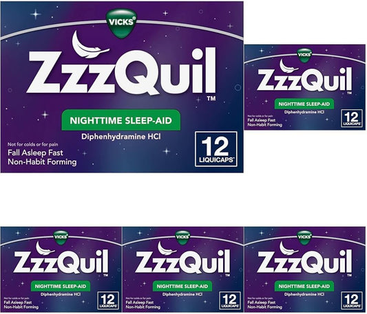ZzzQuil Nighttime Sleep Aid LiquiCaps for Fast Sleep Relief