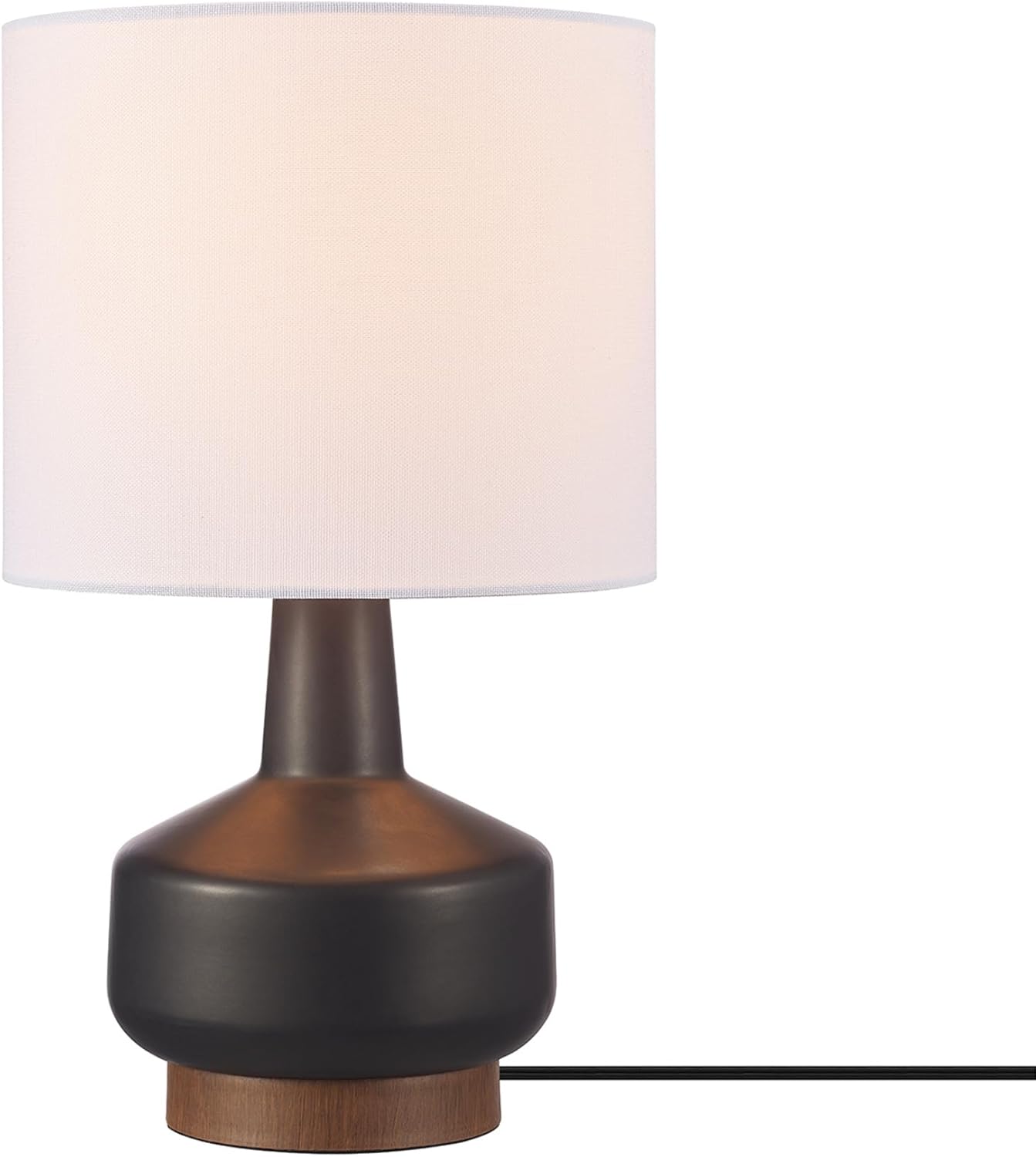 GLOBE Electric 15in Ceramic Table Lamp for Modern Home Decor