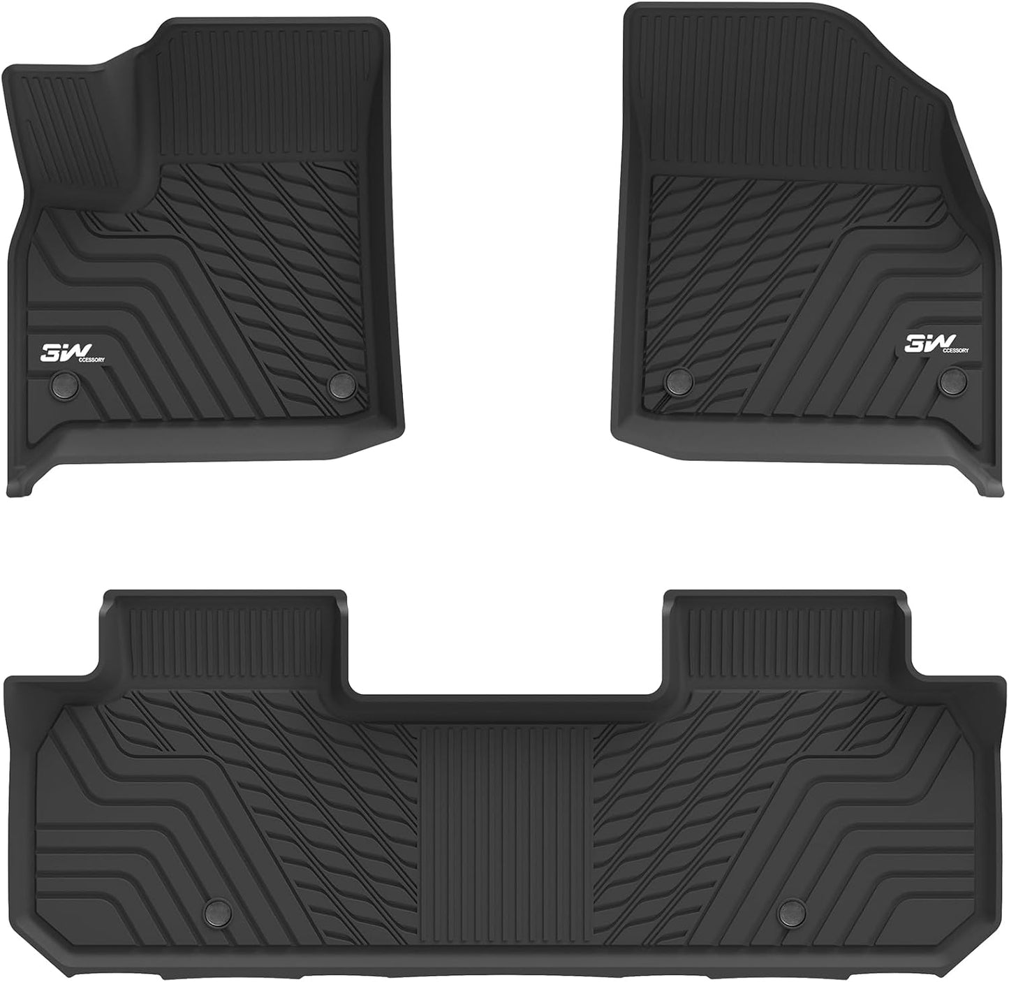 3W Floor Mats Custom Fit for Chevrolet Traverse 2018-2023