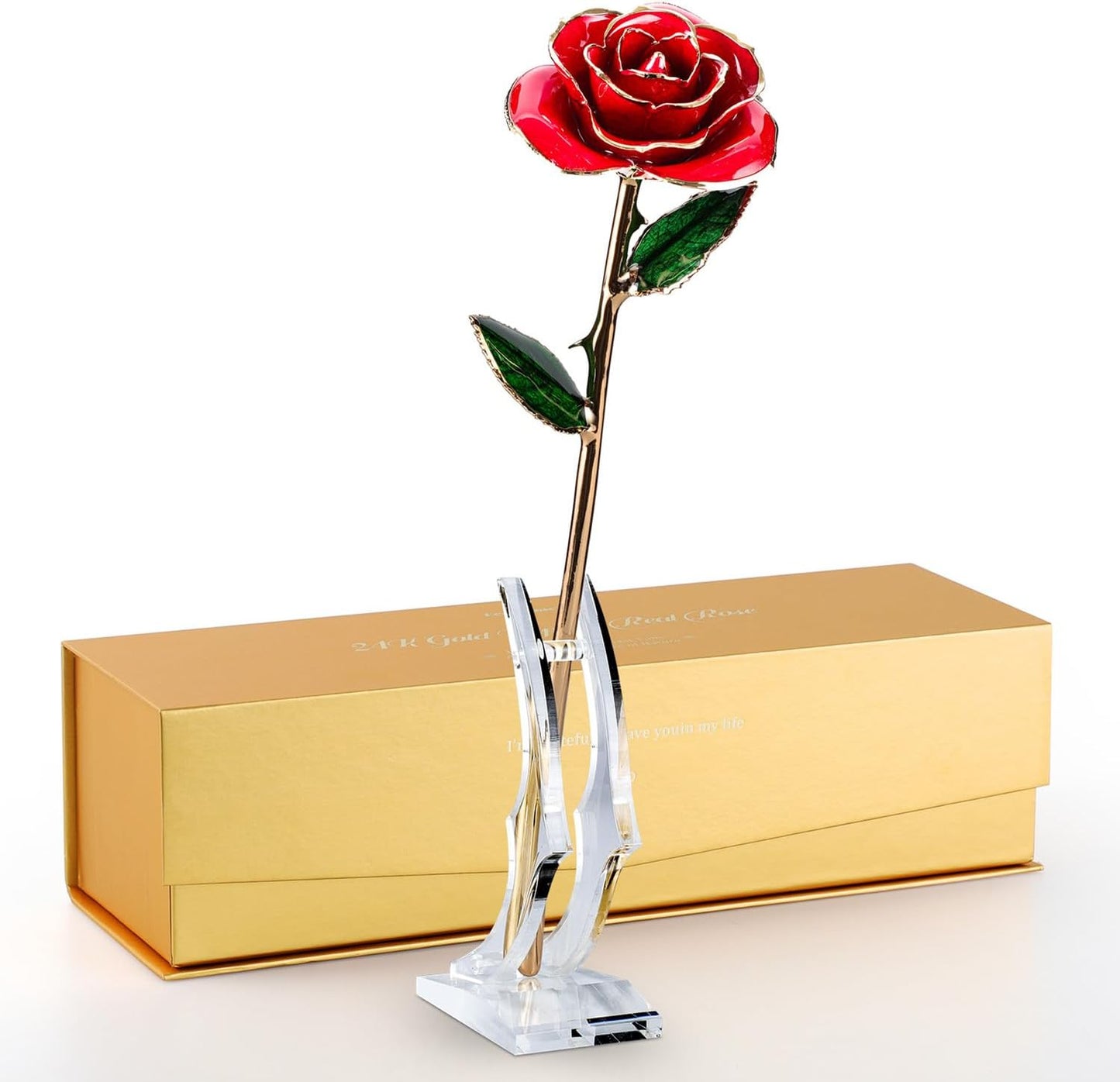 24K Gold Dipped Rose - A Timeless Romantic Gift for Her
