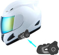 Full Face Motorcycle Helmet with Bluetooth Intercom - Lightweight DOT