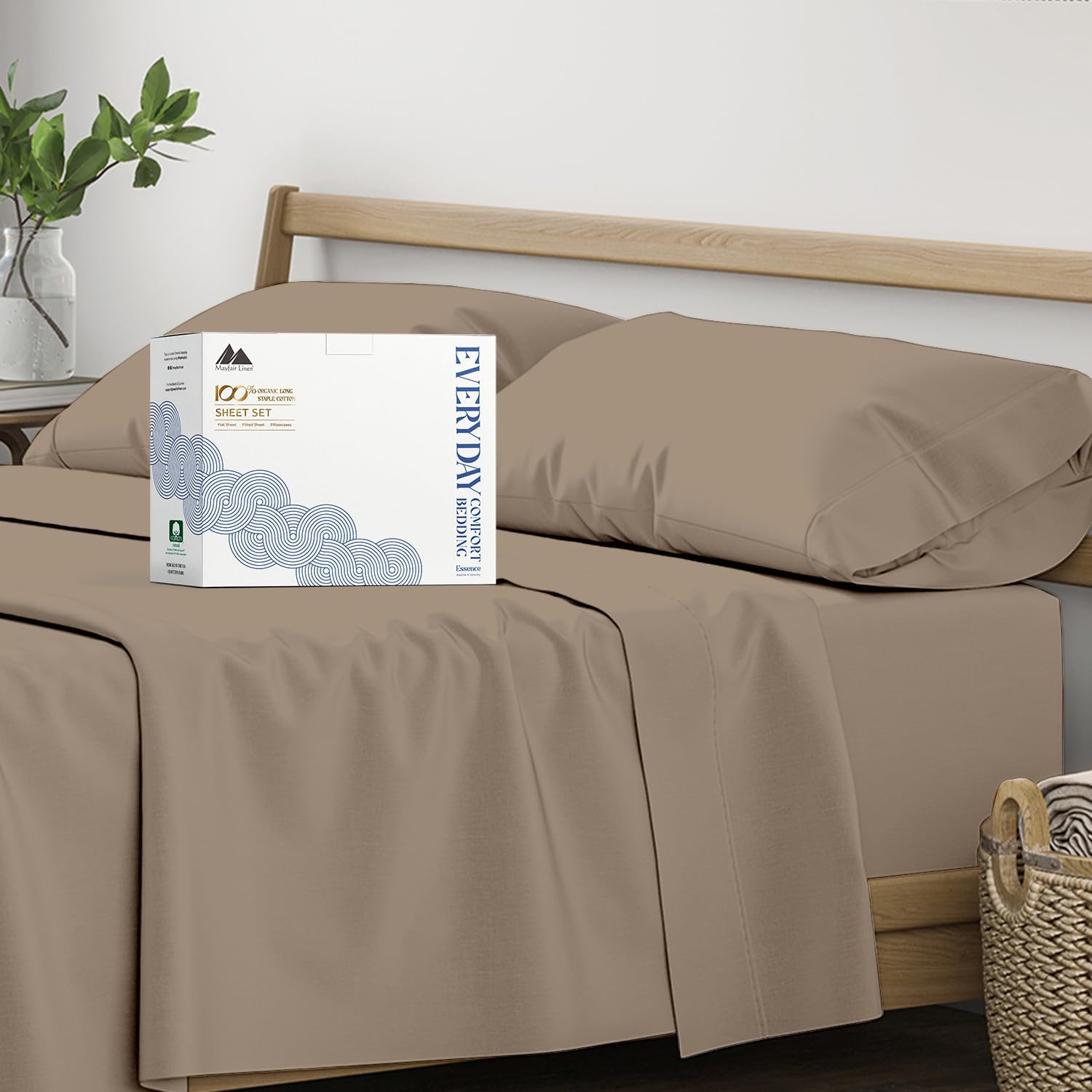 Organic Cotton Queen Size Sheets Set for Ultimate Comfort