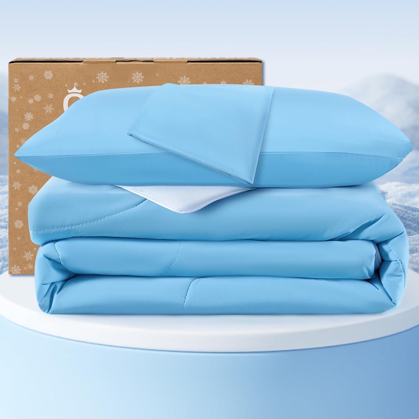 QUTOOL Cooling Comforter Queen Size for Hot Sleepers & Night Sweats
