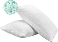 Memory Foam Pillows Queen Size Set of 2 - Adjustable Cooling Comfort