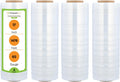 PSBM Stretch Wrap 4 Pack, 17 in x 1476 ft - Heavy Duty Pallet Film